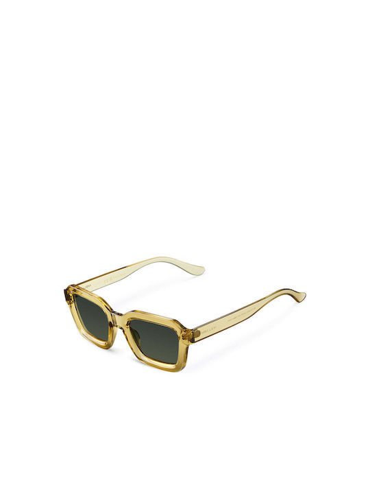 Meller Nayah Sunglasses with Dijon Olive Plastic Frame and Green Polarized Lens NAY3-DIJONOLI