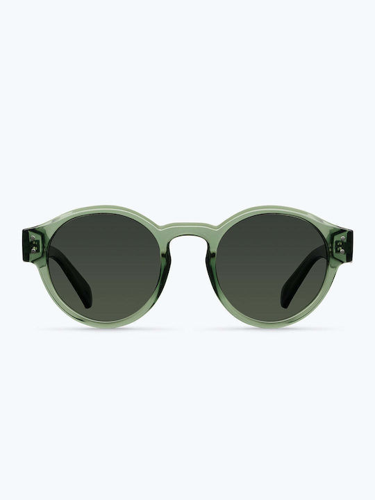 Meller Fynn Sunglasses with All Olive Plastic Frame and Green Polarized Lens FY-GREENOLI