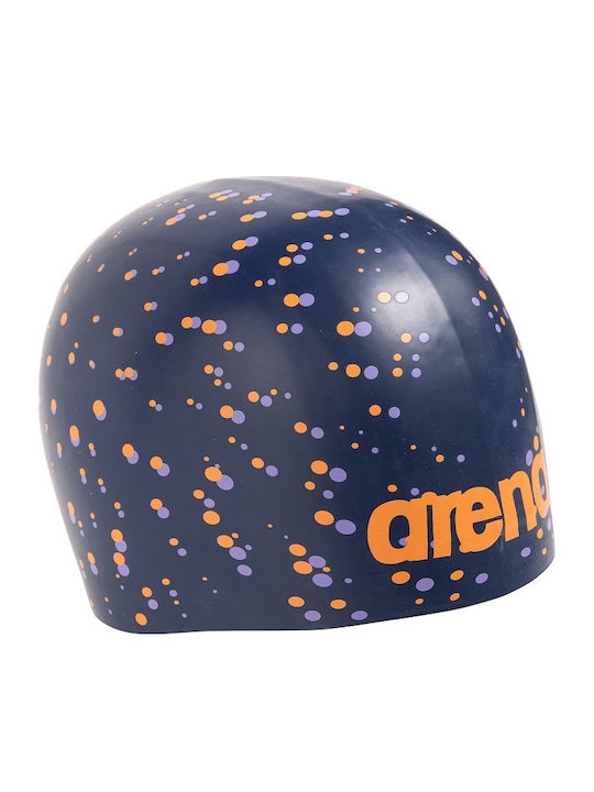 Arena Poolish Moulded Silicone Adults Swimming Cap Blue