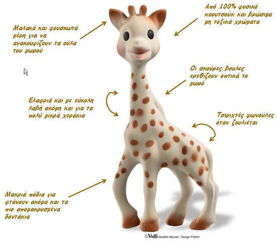 Sophie La Girafe Βρεφικό Μαξιλάρι Ταξιδιού Giraffe