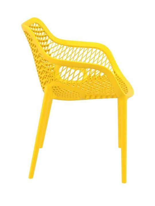 Outdoor Chair Polypropylene Air XL Yellow 57x60x81cm