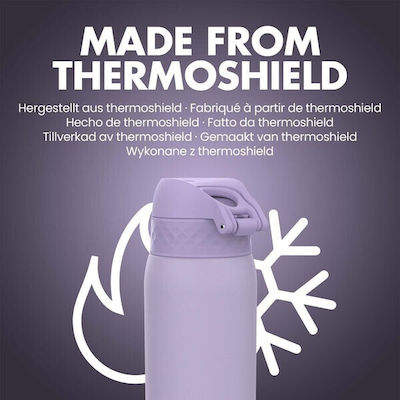 Ion8 Leak Proof Steel Water Bottle Flasche Thermosflasche Rostfreier Stahl BPA-frei Lilac 320ml mit Mundstück