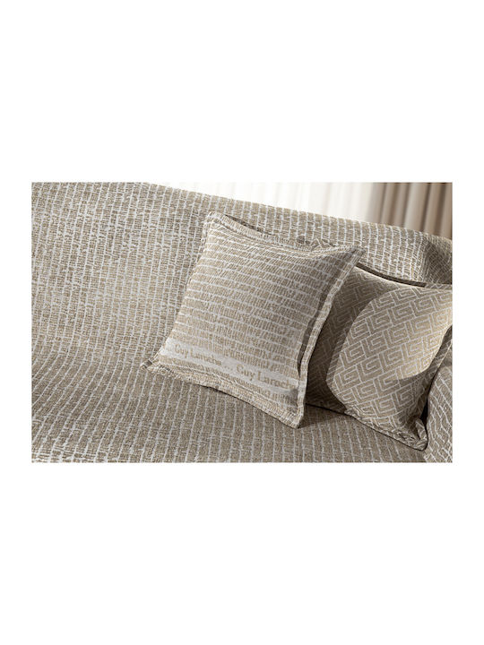 Guy Laroche Parfait Ριχτάρι Διθέσιου Καναπέ Δύο 'Οψεων Chenille 180x250εκ. Natural 1133030123069
