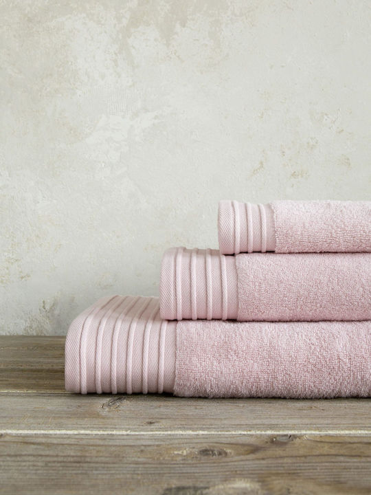 Nima Πετσέτα Προσώπου Feel Fresh 50x100εκ. Baby Pink Βάρους 480gr/m²