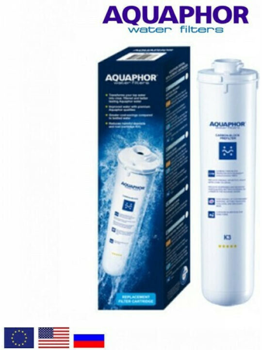 Aquaphor Countertop and Under Sink Water Filter Replacement made of Activated Carbon 10" K3 5 μm