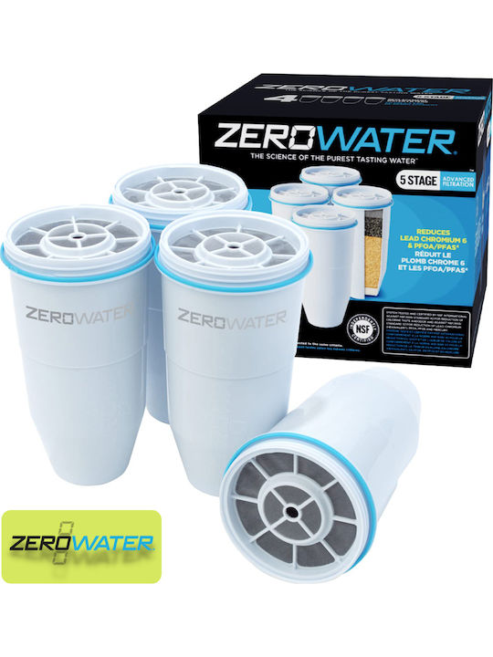 Zerowater Ersatz-Wasserfilter für Kanne 4Stück