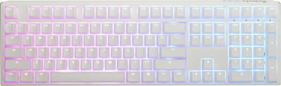 Ducky One 3 Gaming Mechanical Keyboard with Cherry MX Speed Silver switches and RGB lighting (English US) Pure White