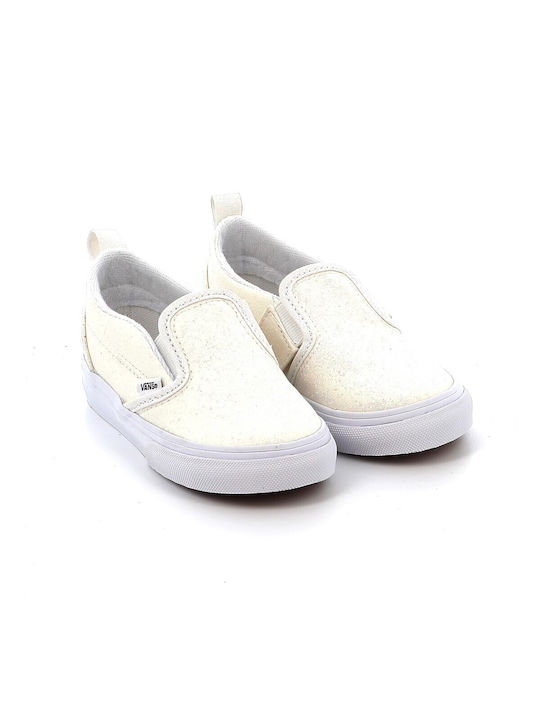 Vans Παιδικά Sneakers Slip-on Λευκά
