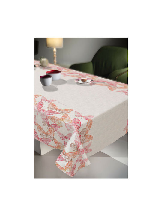 Saint Clair Tischtuch Fleckabweisend 1031 Coral 145x180cm