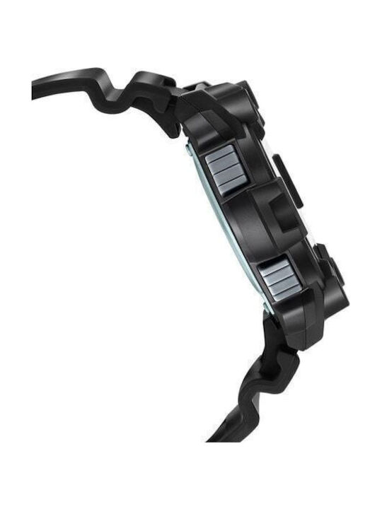 Casio Ceas Digital Pentru Bărbați 51mm Cu Baterie Și Curea Din Cauciuc Neagră