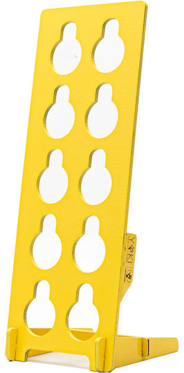 Ξύλινο Stand Αποθήκευσης Yoki για 10 Κάψουλες Nespresso Yellow 18x11x28cm 1374