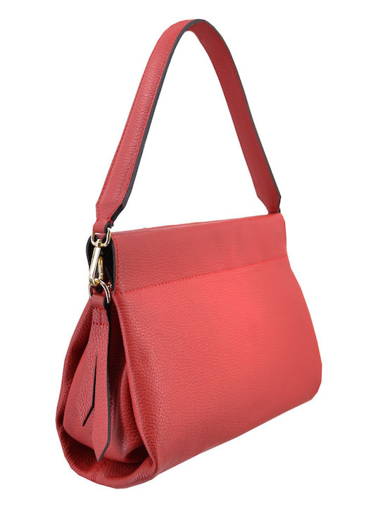 Leather 100 WOMEN'S LEATHER BAG CODE: 41-BAG-2402-67 (RED)