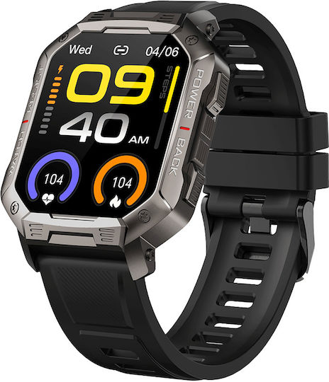 DAS.4 SG35 Smartwatch with Heart Rate Monitor (Black)