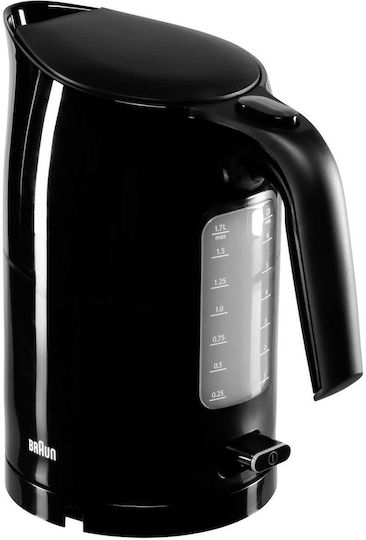 Braun Pureease Βραστήρας 1.7lt 2200W Μαύρος