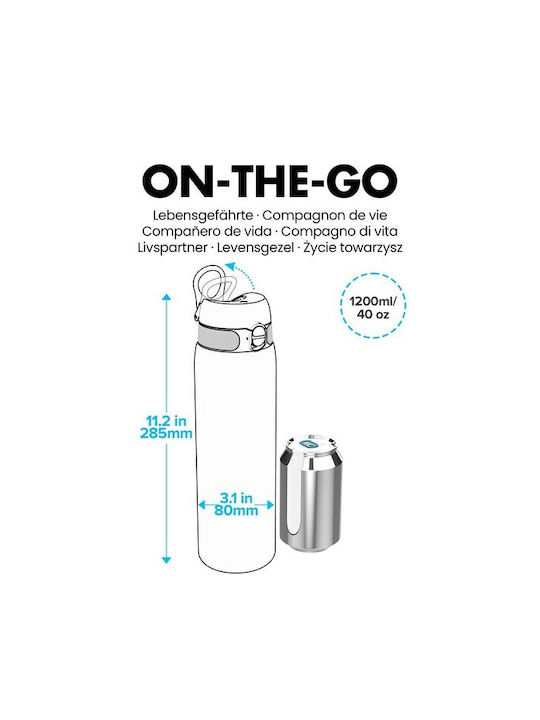 Ion8 Leak Proof Quench Αθλητικό Ανοξείδωτο Παγούρι 1200ml Τιρκουάζ