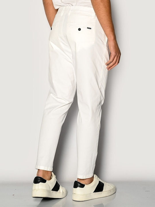 Brokers Jeans Men's Trousers Chino Elastic White