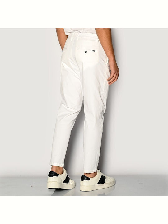 Trousers Chino Elastic White