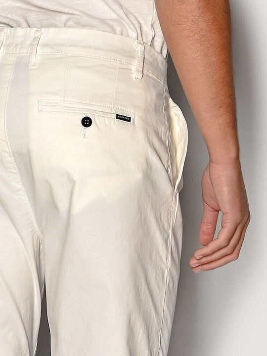 Trousers Chino Elastic White