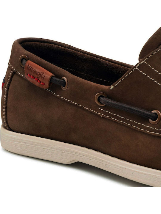 Baltic Crazy Horse Ανδρικά Boat Shoes σε Καφέ Χρώμα