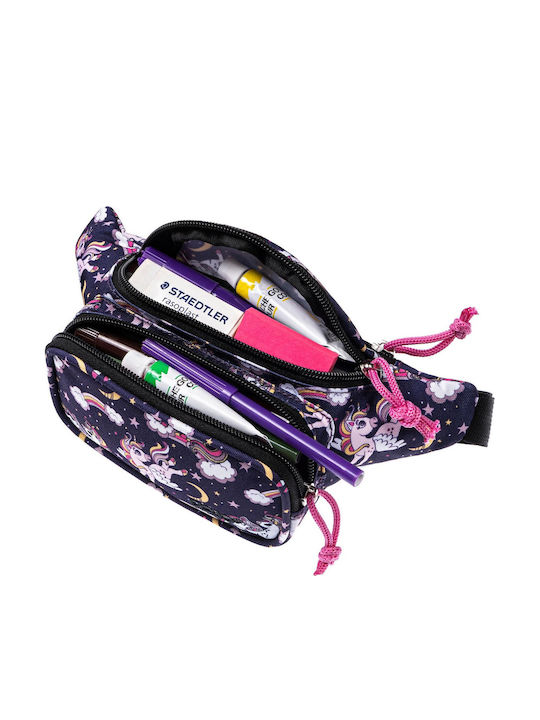 Polo Kiddo Small Unicorns Παιδικό Τσαντάκι Μέσης Πολύχρωμο 20x3x10εκ.