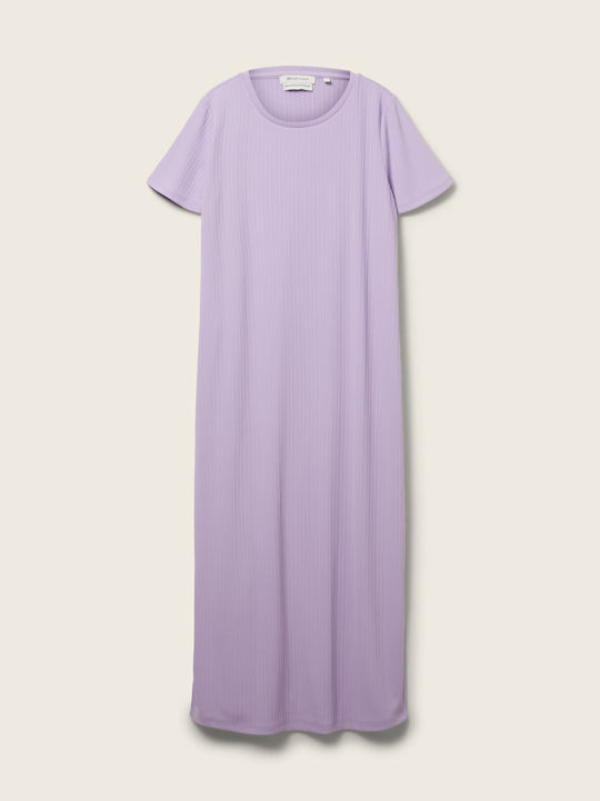 Sommer Midi Kleid mit Schlitz Lila