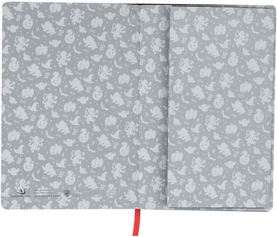 Cinereplicas Notebook 80 Sheets A5 Ruled with Elastic Black