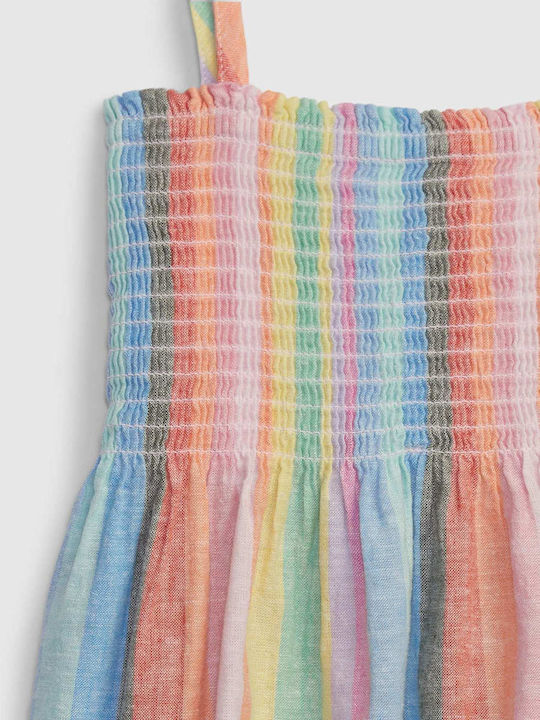 GAP Kids Dress Striped Sleeveless Multicolour