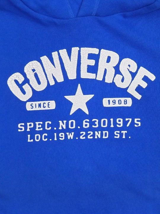 Converse Kinder Sweatshirt mit Kapuze Blau