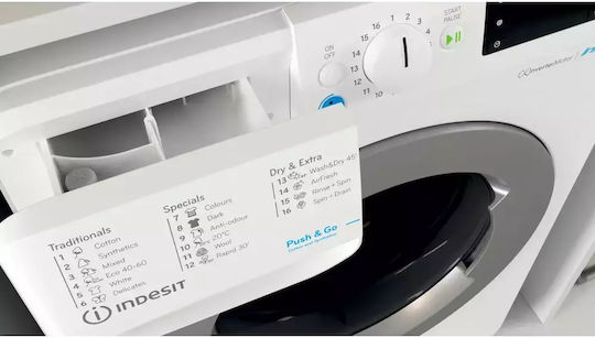 Indesit Mașină de spălat cu uscător 7kg/6kg Cu aburi 1400 Rotiri cu Wi-Fi