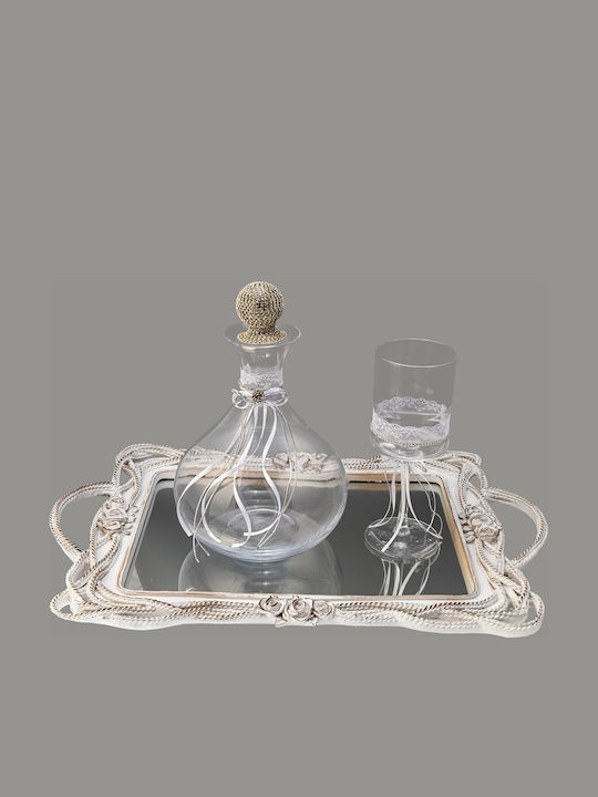 La Vista Wedding Tray made of Wood White 1pcs