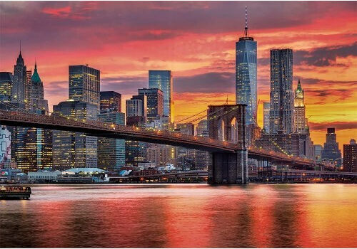 East River at Dusk, New York Puzzle 2D 1500pcs