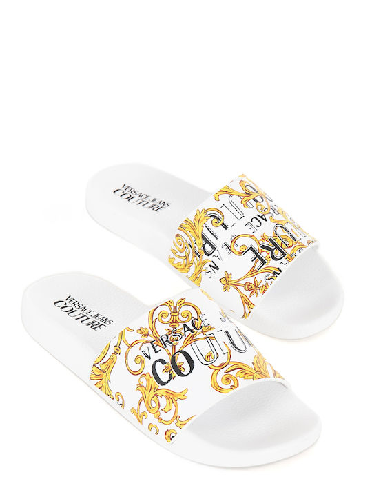 Versace Дамски Чехли Бели