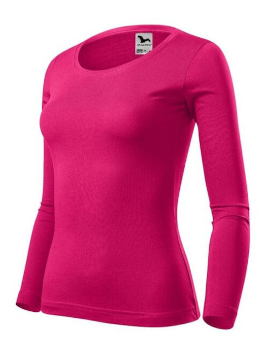 Malfini Women's Long Sleeve Promotional Blouse Pink