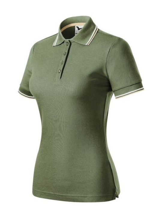 Malfini Women's Short Sleeve Promotional Blouse Green