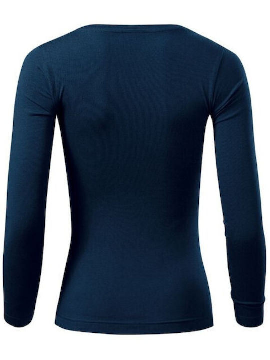 Malfini Women's Long Sleeve Promotional Blouse Navy Blue