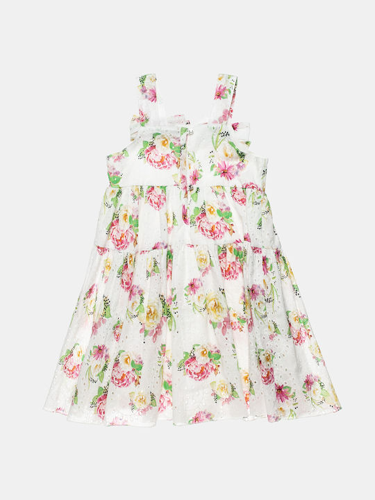 Alouette Mädchen Kleid Blumen Ärmellos Mehrfarbig