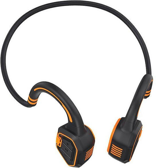 Evolveo Boneswim Knochenleitung / In-Ear Bluetooth-Freisprecheinrichtung Kopfhörer mit Schweißresistenz Orange