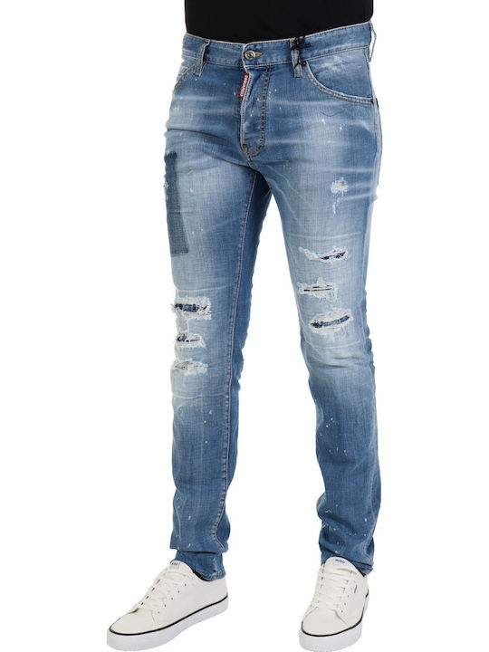 Cool Guy Pantaloni Jeans pentru Bărbați Albastru