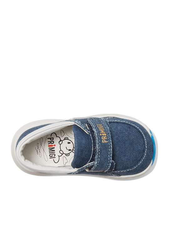 Pantofi copii din material textil cu velcro Albastru Tess Tye Dye