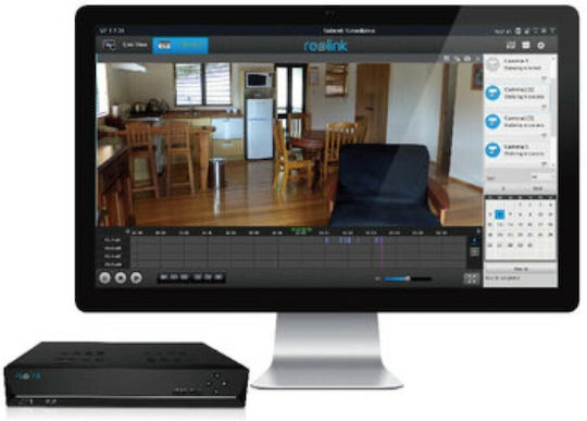Reolink Überwachungs-Videorekorder NVR 8 Kanäle mit Auflösung 4K PoE 2TB -> PoE 2TB RLN8-410-2T