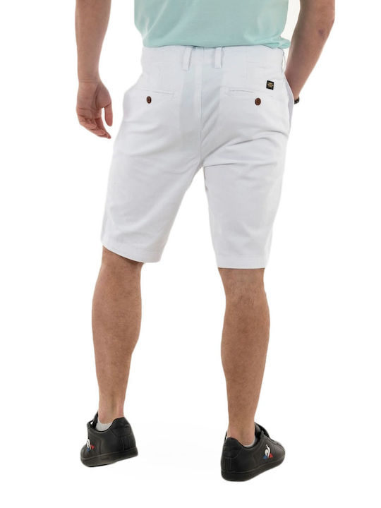Superdry Ovin Vintage International Ανδρική Βερμούδα Chino Λευκή Superdry Ovin Vintage International Ανδρική Βερμούδα Chino Λευκή
