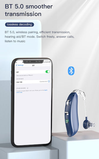 Powertech Rechargeable Hearing Aid for Left Ear PT-1096