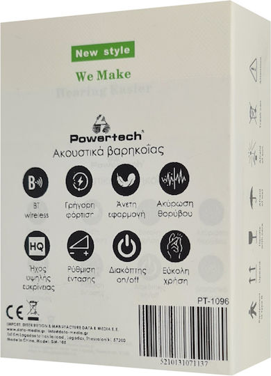 Powertech Rechargeable Hearing Aid for Left Ear PT-1096