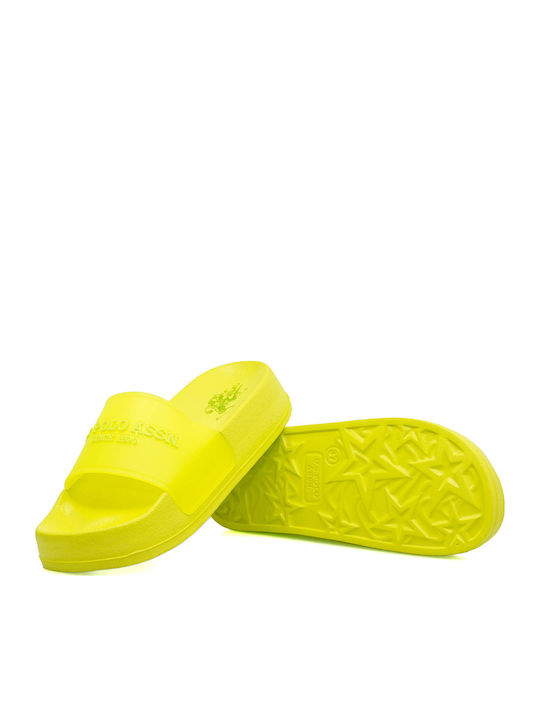 Amami Slides În Culoare Galbenă