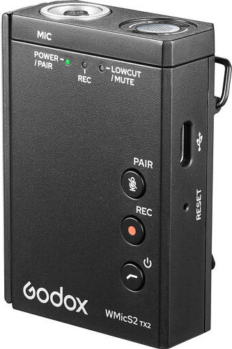 Godox WMicS2 Μικροφώνου Compact 2-Person Wireless Microphone System