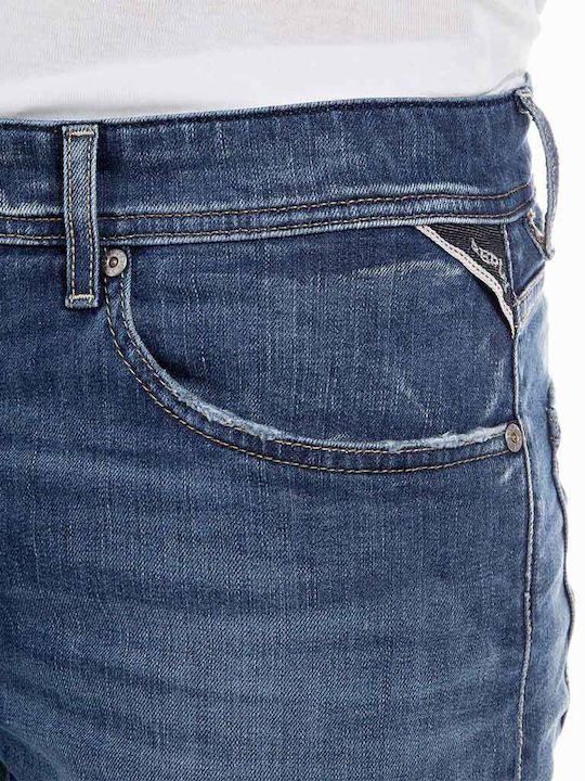 Herrenshorts Jeans Blau
