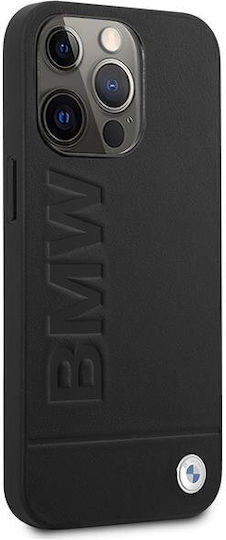 BMW Signature Logo Imprint Magsafe Back Cover Metallic Black (iPhone 14 Pro Max)