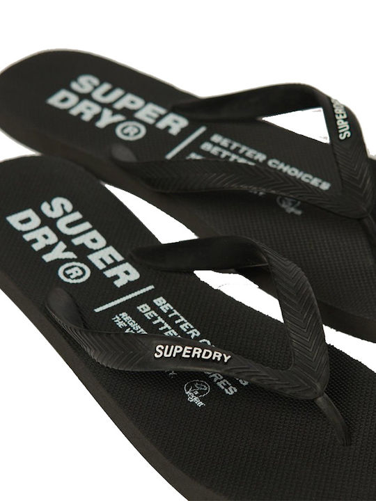 Superdry Ανδρικά Flip Flops Μαύρα