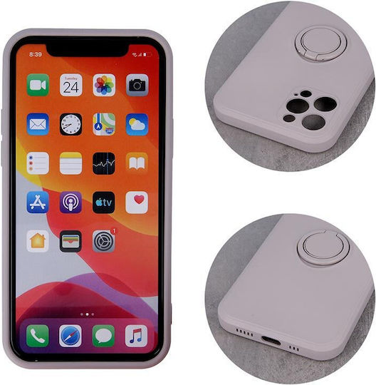 Finger Grip Back Cover Σιλικόνης Light Grey (Galaxy A23 4G / Galaxy A23 5G)