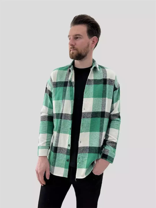 Plaid Shirt Regular Line Green